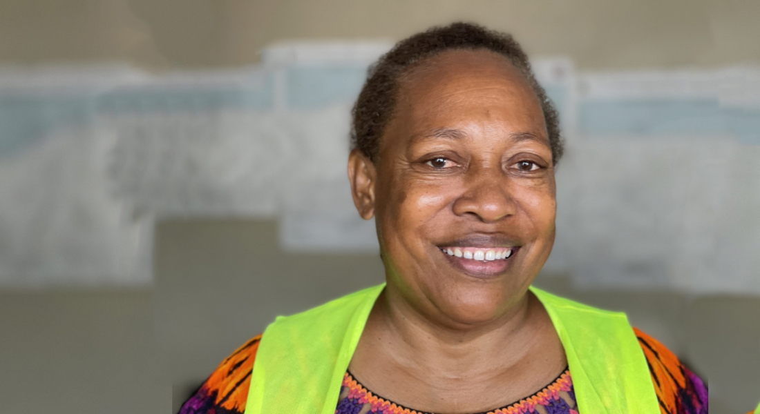 Solomon Islands: Moreen Sariki is part of a women’s collective called Markets for Change. She says the Honiara market used to be a dangerous and chaotic place without designated areas. Fish vendors were competing with fruit vendors for space, and fights often broke out. Moreen helped found Markets for Change, so that women would have an organised voice in negotiating with the council that manages the market. Through this collective, they have fought for better sanitation and hygiene systems, including separate toilets for men and women. She says prior to their advocacy, women at the market with their periods were without facilities and faced embarrassing difficulties. ©UNFPA/Rose