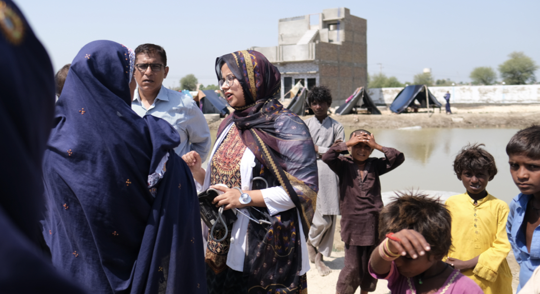 Pakistan: “Women don’t have proper washing facilities or latrines,” Dr. Kanwal Ijaz says. “If you talk about girls and menstrual health, they are not able to manage it well due to the conditions in the camp. Allergies and rashes are common because women use simple cloths and then use the stagnant water to clean that cloth. There’s no privacy, because the latrines are not separated”  Dr. Kanwal Ijaz is a medical officer and research specialist providing medical screening at camps in Sanghar following the devastating floods in 2022. She says problems have not gone away since the floods, but rather problems are only increasing. At first women were not coming forward to talk about their problems. “They didn’t want to talk about it. Now when I come to the camp, they come to me. They need separate toilets, they need sanitary pads and information about menstrual heath and hygiene.” ©UNFPA/Kurokawa READ MORE