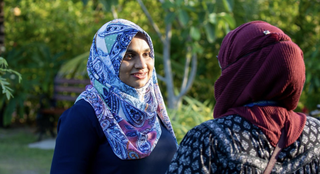 Maldives: Hamsha Hussain is climate advocate and co-founder of Zero Waste Maldives, a non-government organisation promoting a ‘Zero Waste Low Impact Lifestyle in the Maldives’ with a vision to eliminate waste through education and awareness, and provision of alternatives as well as ‘waste to wealth’ programmes. Hamsha partnered with UNFPA on a pilot that links waste reduction and climate action to female menstrual health – the Cupvert Project. This project has opened up a platform to raise awareness on issues and introduce sustainable solutions to meet the demands of women and girls. ©Hamsha Hussain