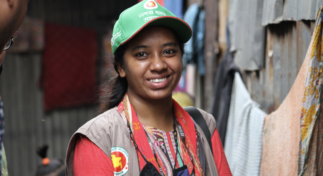 Bangladesh: Kulsum Akter is a community engagement officer who works with UNFPA’s partner BRAC in Dhaka. She works on a project to deliver food, menstrual supplies and information through community shops in informal settlements. Each month, women and adolescent girls redeem packets of disposable menstrual pads and food items from a shop near their home. The project mixes a cash and voucher model with a local grocery purchase to empower women and girls with choices when it comes to their menstrual health. READ MORE