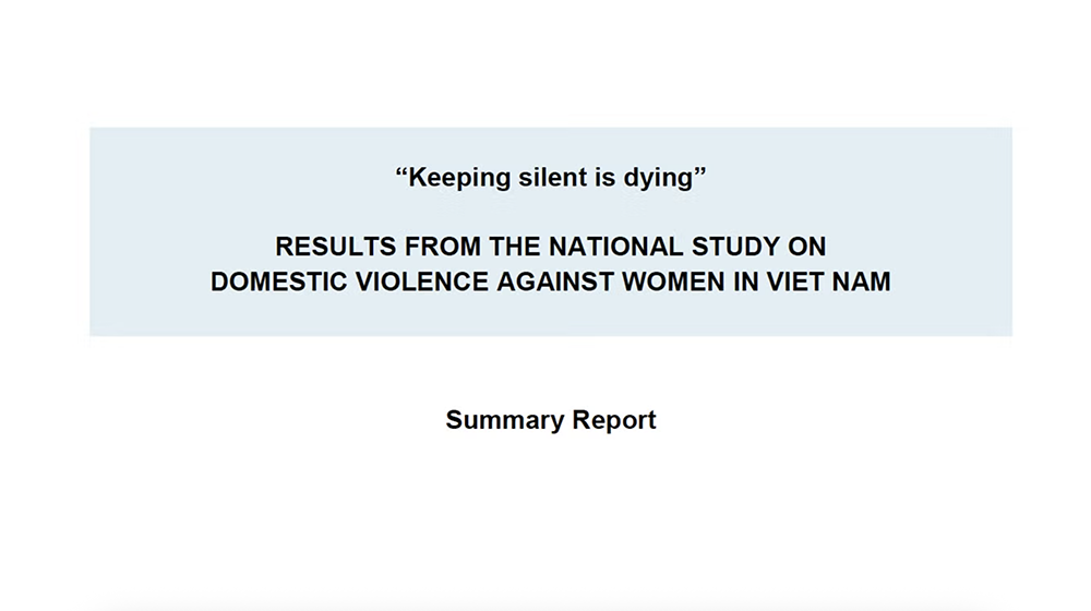 Summary Report: National Study on Domestic Violence against Women in Viet Nam 2010