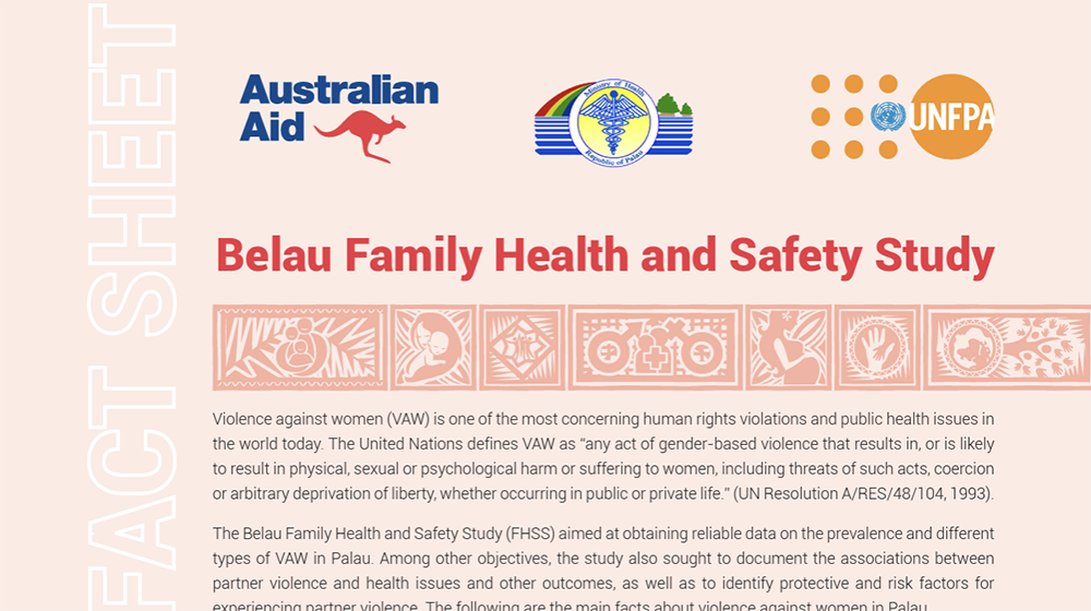 Belau (Palau) Family Health and Safety Study Fact Sheet