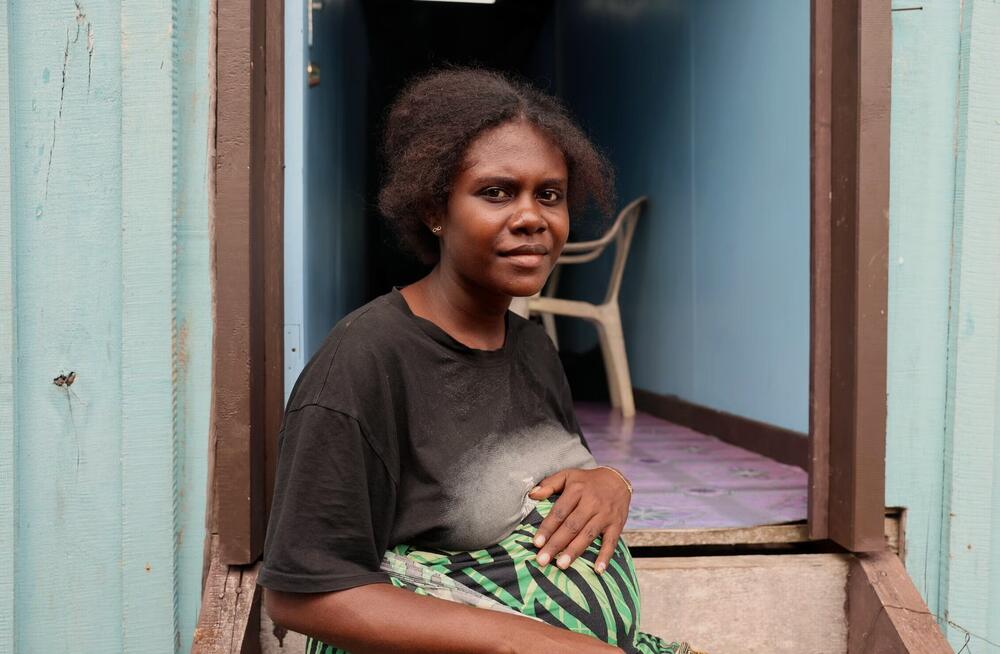 Pregnant mother awaiting delivery in a health center in Choiseul Province ©UNFPA Pacific/2026/Salma Muhammed