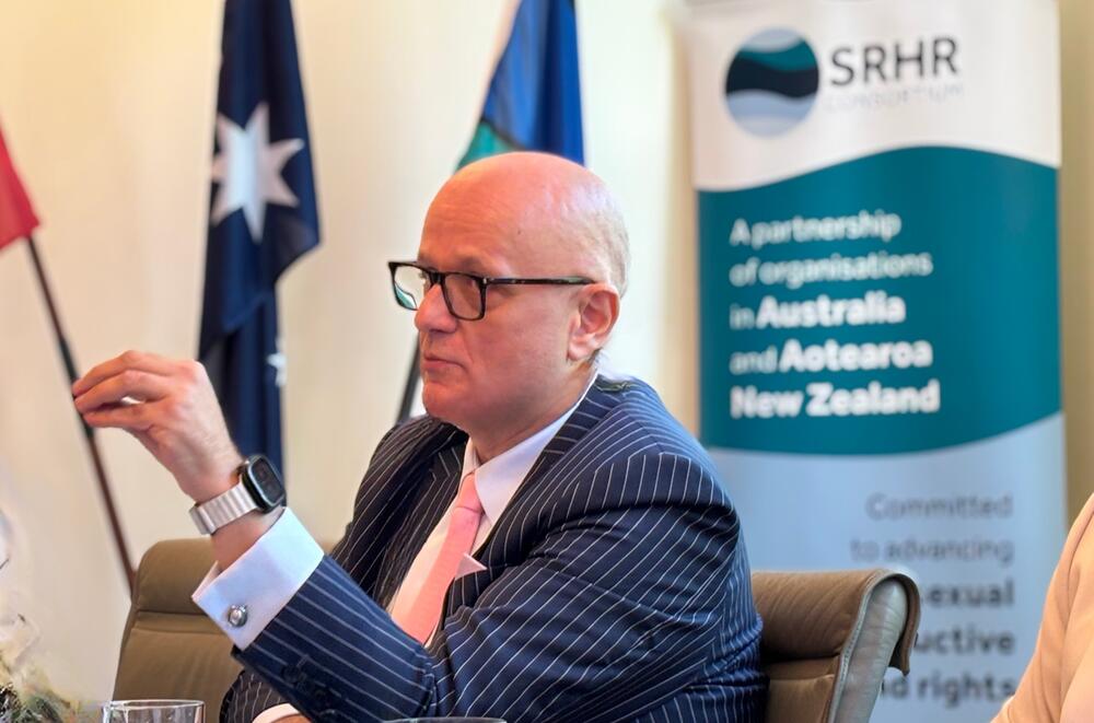 Dr Aleksandar (Sasha) Bodiroza launches UNFPA’s State of World Population Report at the Parliament House in Canberra, today.