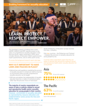  Enabling framework for comprehensive sexuality education