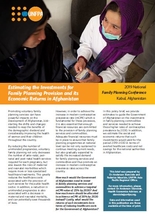 Afghanistan Family Planning Cost Benefit Analysis