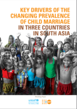 Key drivers of the changing prevalence of child marriage in three countries in South Asia