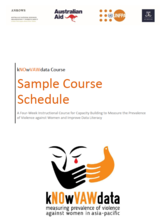 Sample curriculum: kNOwVAWdata Course on the Measurement of Violence against Women