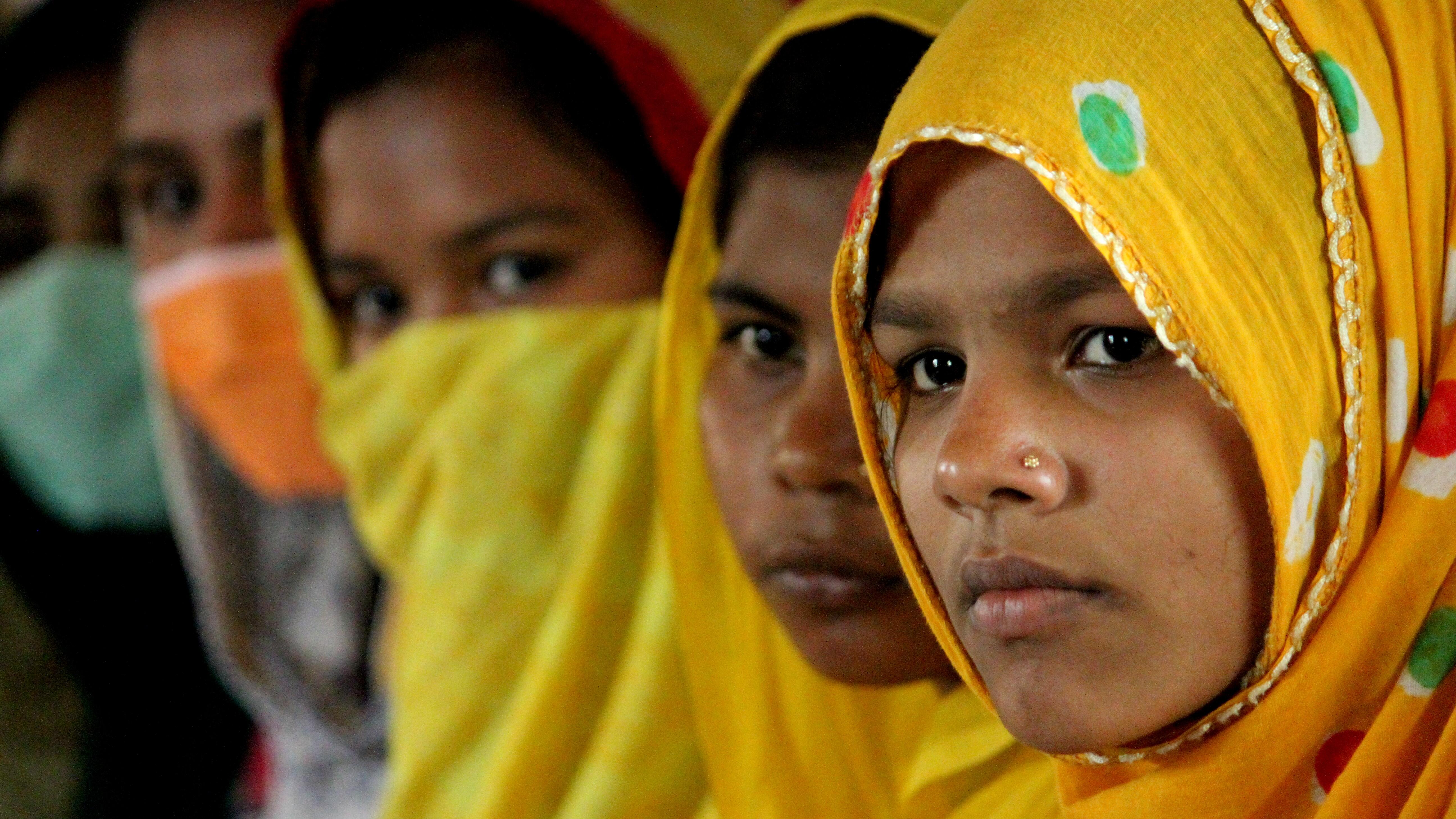 Young women participate in activities at a UNFPA-supported facility in Bangladesh. © UNFPA Bangladesh / Juho Valta
