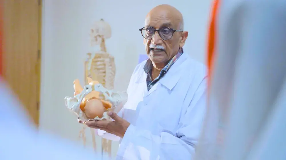 Dr. Shershah at a hospital in Pakistan